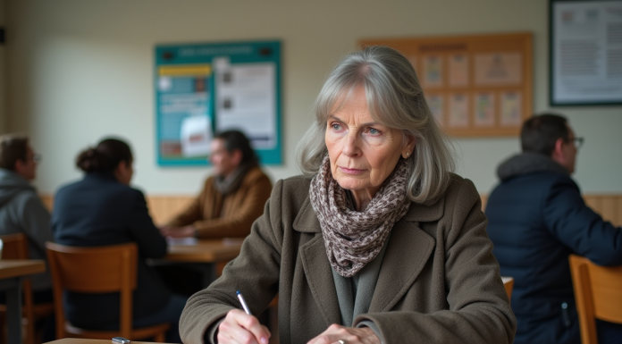 Meilleure mutuelle pas chère pour les personnes défavorisées : quel choix faire ? Femme remplissant des papiers dans un bureau social